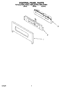 Part Location Diagram of WPW10166935 Whirlpool Control Panel