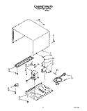 CABINET Diagram and Parts List for MT5120XAQ0  Whirlpool Microwave