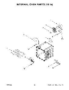 Internal Oven Parts (18 In) Diagram and Parts List for KFGC558JSC05  KitchenAid Range