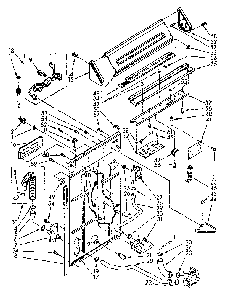 Controls And Rear Panel Diagram and Parts List for LA9800XSN2  Whirlpool Washer