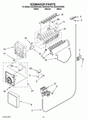 ICEMAKER PARTS, OPTIONAL PARTS (NOT INCLUDED) Diagram and Parts List for ED2CHQXVQ00  Whirlpool Refrigerator