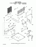 UNIT PARTS Diagram and Parts List for W9RXEMMWB01  Whirlpool Refrigerator