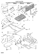 UNIT Diagram and Parts List for KTRS25KAWH10  KitchenAid Refrigerator