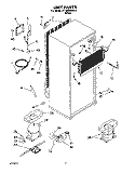 UNIT, LIT/OPTIONAL Diagram and Parts List for RT18EKRBW10  Roper Refrigerator
