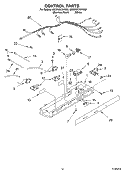 CONTROL Diagram and Parts List for 6GD25DCXHW02  Whirlpool Refrigerator