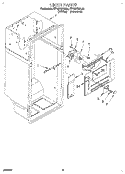 LINER Diagram and Parts List for RT18DKXAL02  Roper Refrigerator
