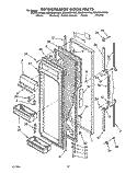 Part Location Diagram of 1110647 Whirlpool Refrigerator Door (Platinum (Also Order Item 38))