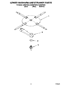 LOWER WASHARM AND STRAINER PARTS Diagram and Parts List for KUDI02FRSS0  KitchenAid Dishwasher