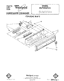 CONSOLE Diagram and Parts List for DU7800XS0  Whirlpool Dishwasher