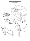 FREEZER LINER PARTS Diagram and Parts List for KBRP20ERSS01  KitchenAid Refrigerator