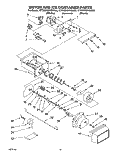 MOTOR AND ICE CONTAINER Diagram and Parts List for ET25DQRBW00  Whirlpool Refrigerator