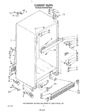 CABINET Diagram and Parts List for KTRF20KTPL00  Whirlpool Refrigerator