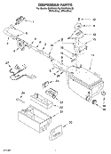 DISPENSER Diagram and Parts List for GHW9200LQ0  Whirlpool Washer