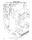 CABINET Diagram and Parts List for ET20AKXSW06  Whirlpool Refrigerator