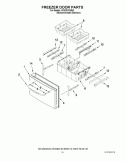 FREEZER DOOR PARTS Diagram and Parts List for KFIS20XVMS5  KitchenAid Refrigerator