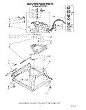 MACHINE BASE Diagram and Parts List for LA6090XSW1  Whirlpool Washer