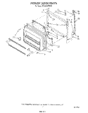 FREEZER DOOR Diagram and Parts List for ET20GKXWN00  Whirlpool Refrigerator