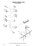 WIRING HARNESS Diagram and Parts List for SHU50043  Whirlpool Dishwasher