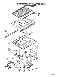 COMPARTMENT SEPARATOR Diagram and Parts List for 3ET18RKXYW01  Whirlpool Refrigerator