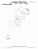 CONTROL PANEL PARTS Diagram and Parts List for KHMS2040WBL1  KitchenAid Microwave