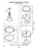 AGITATOR, BASKET AND TUB Diagram and Parts List for CA2762XSW4  Whirlpool Washer