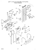 AIR FLOW RESERVOIR Diagram and Parts List for KSSS42MDX04  KitchenAid Refrigerator