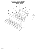 CONTROL PANEL Diagram and Parts List for KEBI200BBL0  KitchenAid Wall Oven