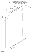 CABINET TRIM Diagram and Parts List for KSSP48MFB05  KitchenAid Refrigerator