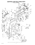 CONTROLS AND REAR PANEL Diagram and Parts List for LA6090XSW1  Whirlpool Washer