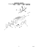 CONTROL PARTS Diagram and Parts List for KSCS25FKSS02  KitchenAid Refrigerator