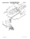 LATCH AND VENT, LITERATURE Diagram and Parts List for KEBI200YBL0  KitchenAid Wall Oven