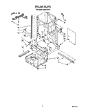 FRAME Diagram and Parts List for KUCC151T4  KitchenAid Trash Compactor