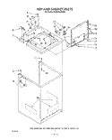 TOP AND CABINET , LITERATURE AND OPTIONAL Diagram and Parts List for KAWE660WAL0  KitchenAid Washer