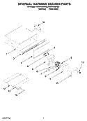 INTERNAL WARMING DRAWER PARTS Diagram and Parts List for KEWS105SPA02  KitchenAid Warming Drawer