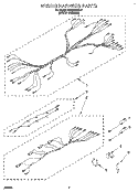 WIRING HARNESS, OPTIONAL Diagram and Parts List for RS660BXBH1  Whirlpool Range