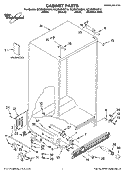 CABINET PARTS Diagram and Parts List for GC3SHEXNS15  Whirlpool Refrigerator