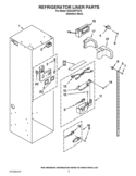 REFRIGERATOR LINER PARTS Diagram and Parts List for KSSC42FTS15  KitchenAid Refrigerator