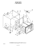 OVEN Diagram and Parts List for RE953PXKT0  Whirlpool Range
