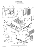 UNIT PARTS Diagram and Parts List for 3WSC19D4XY01  Whirlpool Refrigerator