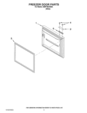 FREEZER DOOR PARTS Diagram and Parts List for EB9FVBXWQ03  Whirlpool Refrigerator