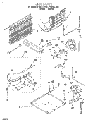 UNIT Diagram and Parts List for RT20DKXDW02  Roper Refrigerator