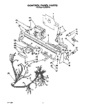 CONTROL PANEL, LIT/OPTIONAL Diagram and Parts List for KUDI22HT0  KitchenAid Dishwasher