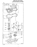 GEARCASE Diagram and Parts List for LA5715XPW3  Whirlpool Washer