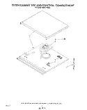 OVEN CABINET TOP AND CONTROL COMPAR Diagram and Parts List for KEMI371SBL0  KitchenAid Microwave Oven Combo