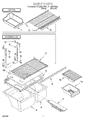 SHELF, LIT/OPTIONAL Diagram and Parts List for ET18NMXFN02  Whirlpool Refrigerator