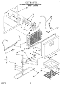 UNIT Diagram and Parts List for EV200NXDN00  Whirlpool Freezer