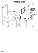 ACCESSORY PARTS Diagram and Parts List for TU800SPPB2  Whirlpool Trash Compactor