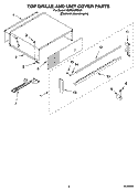 TOP GRILLE AND UNIT COVER PARTS Diagram and Parts List for KSSO36FMX01  KitchenAid Refrigerator