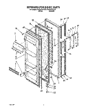 Part Location Diagram of 2147441 Whirlpool Refrigerator Door (White)