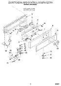 ESCUTCHEON AND CONTROL COMPONENTS Diagram and Parts List for JT051CAE2512  Whirlpool Ice Maker